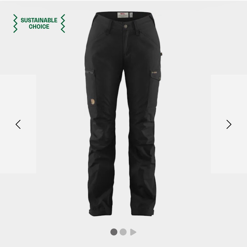 Fjallraven Kaipak size 38 Pant Hiking Black Pants
